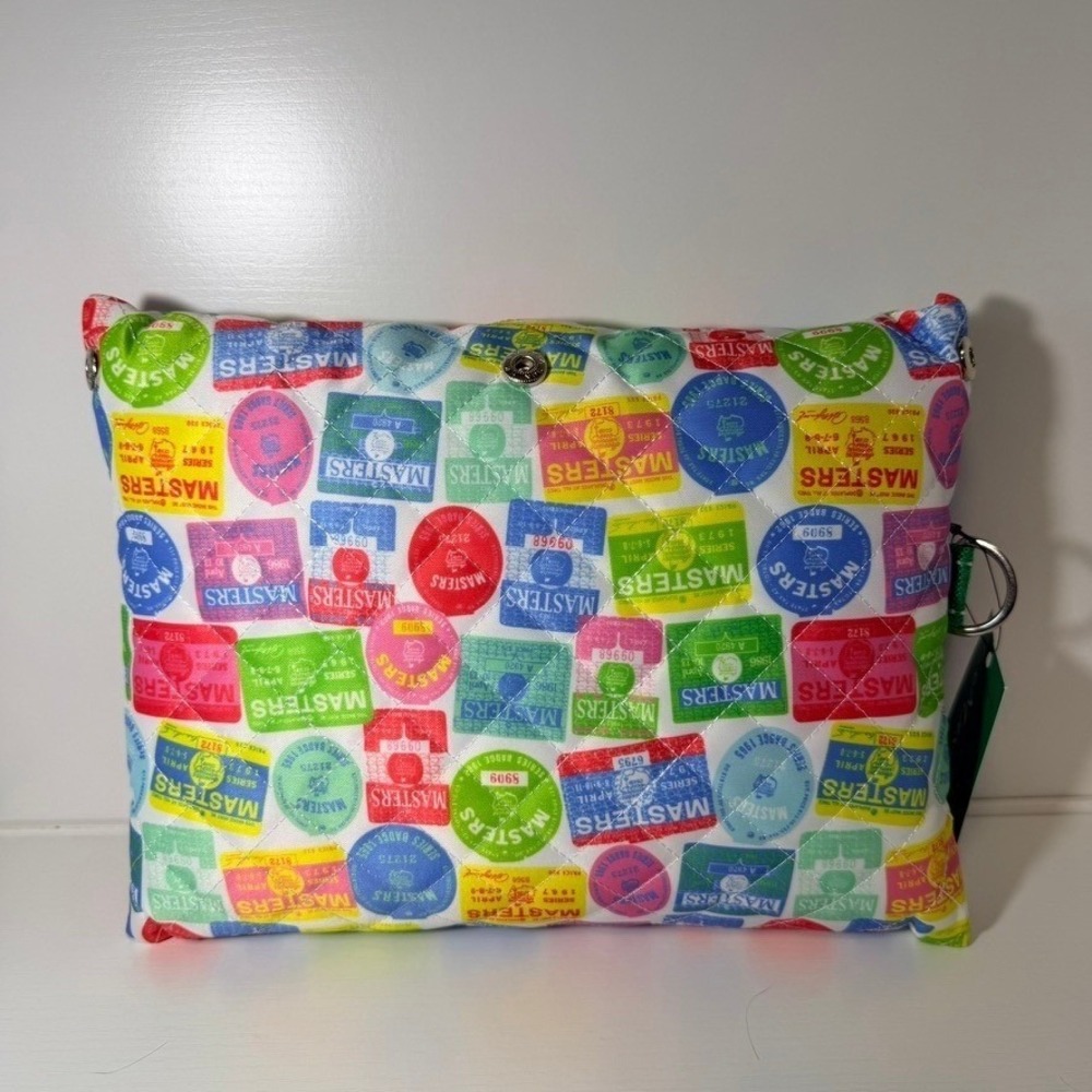 Masters 2026 SCOUT Packable Tote Bag Badges Multi Color Quilted Travel Pouch NWT - Picture 4 of 6